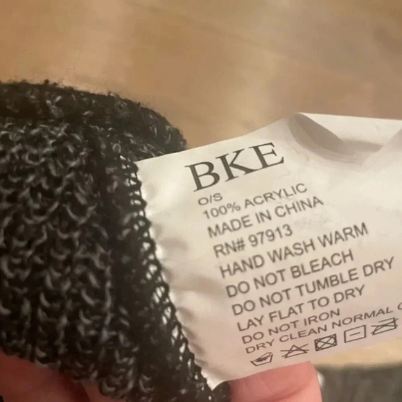 BKE DEPART WEST KNIT BEANIE CHARCOAL HEATHER GRAY O/S - Picture 7 of 13